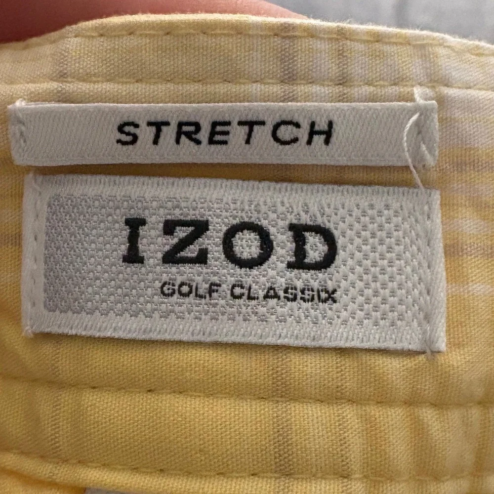IZOD Golf Classix Yellow Plaid Stretch Skort Womens Size 8 Activewear Skirt